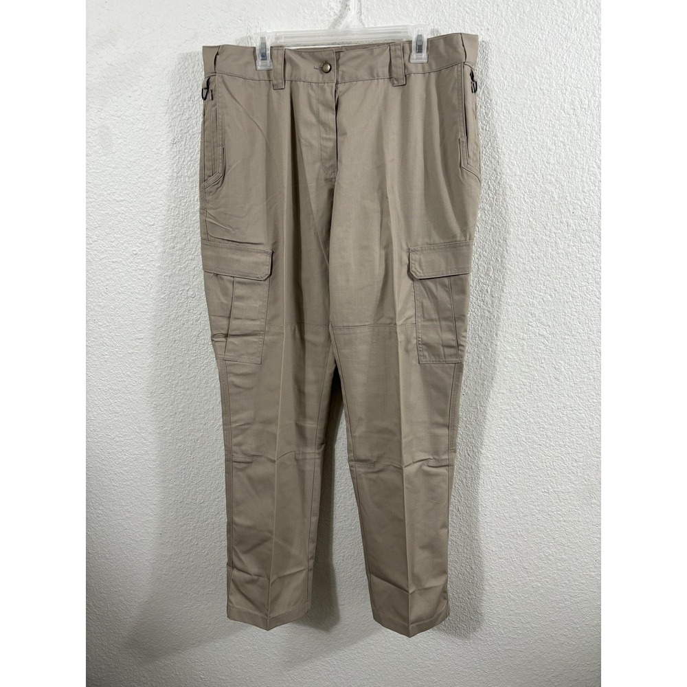 Galls Tactical Pants Womens 16 34 Khaki G-Tac‎ Ripstop Cargo Workwear TR2600